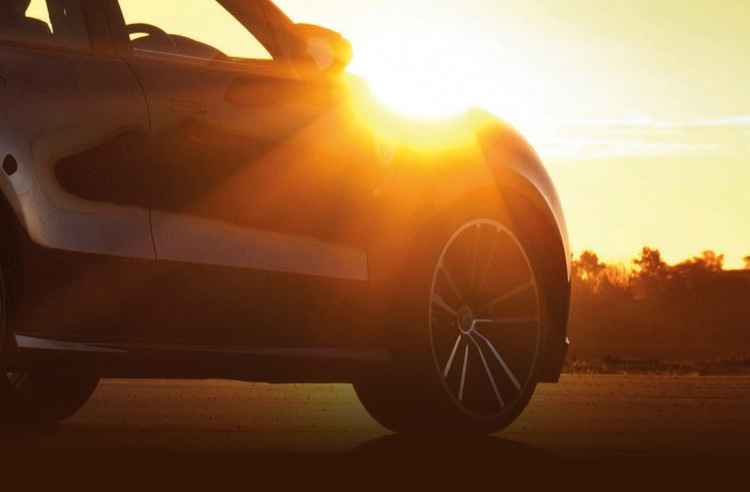 sun shining on a hot car