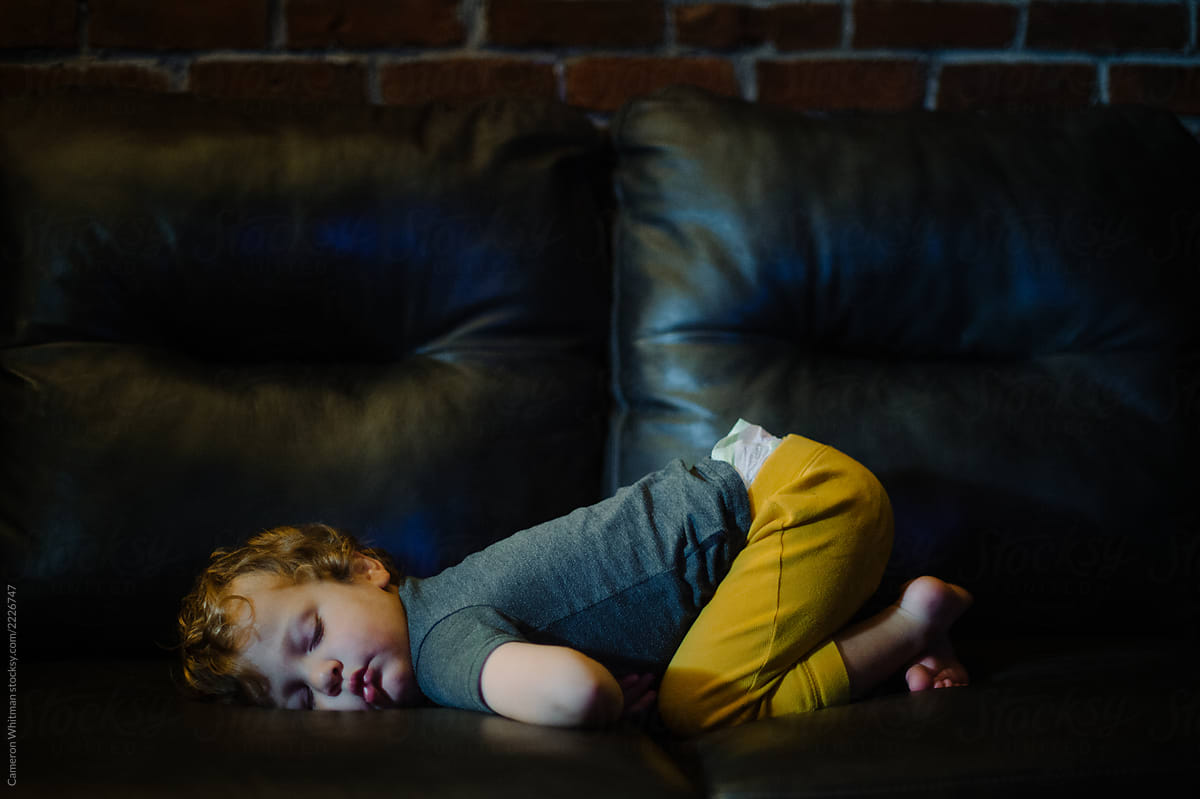 sleeping toddler
